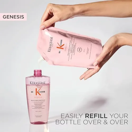 KÉRASTASE ▫️ Genesis Hydra-Fortifiant Champô Anticaída Recarregável 500 ml 6