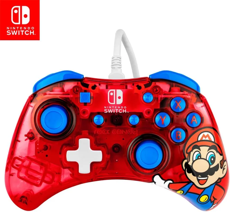 PDP ▫️ Comando com fios Rock Candy para Nintendo Switch Mario (Nintendo Switch)