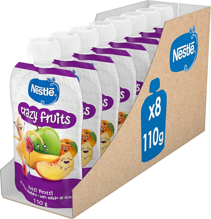 Nestlé ▫️ Pure Crazy Fruits 110g - Embalagem de 8