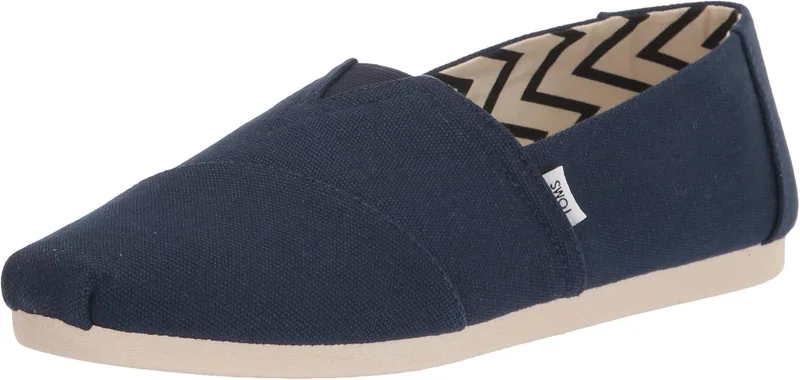 TOMS ▫️ Espadrilles de Algodão Reciclado - Mocassins Rasos para Homem