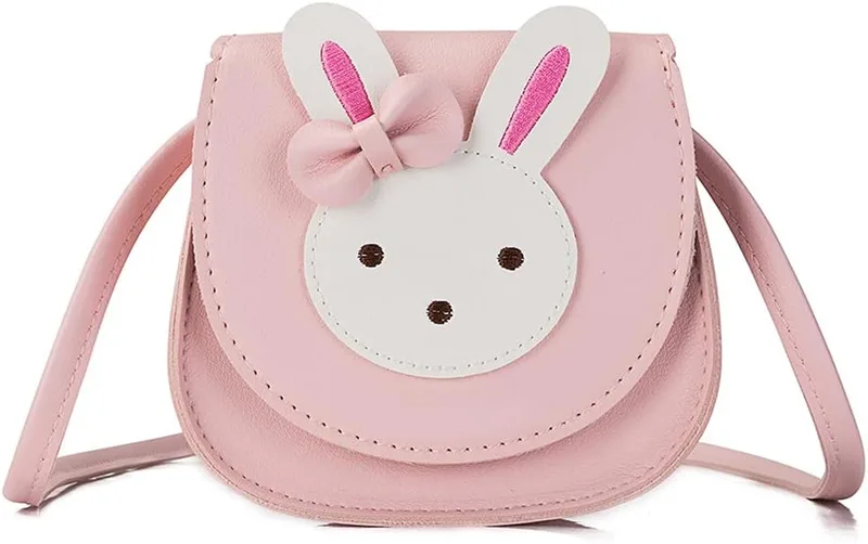 Integrity.1 ▫️ Mala a tiracolo para meninas, mala de ombro para meninas giras, mala crossbody gira, mini-malas de princesa, mala a tiracolo de princesa, para meninas, doces, brinquedos pequenos (rosa)