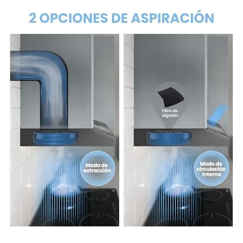 Comfee ▫️ ' SLIF17B-60, Exaustor de 60 cm, 200 m³/h, Preto 5