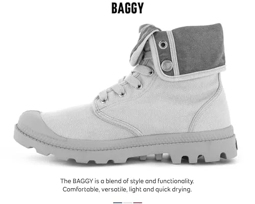 Palladium ▫️ Baggy-w - Botins de lona para mulher 4