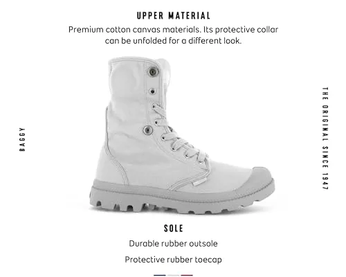 Palladium ▫️ Baggy-w - Botins de lona para mulher 5