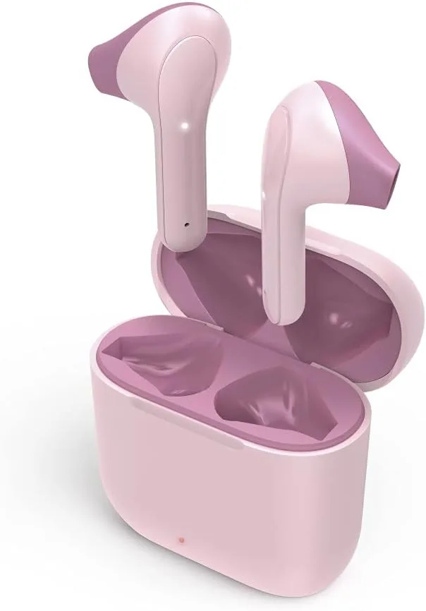 Hama ▫️ Freedom Light | Auscultadores sem fios Bluetooth 5.0. Verdadeiros sem fios. Cor-de-rosa