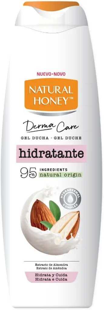 Natural Honey ▫️ Gel de Banho Hidratante com Extrato de Amêndoas 650 ml