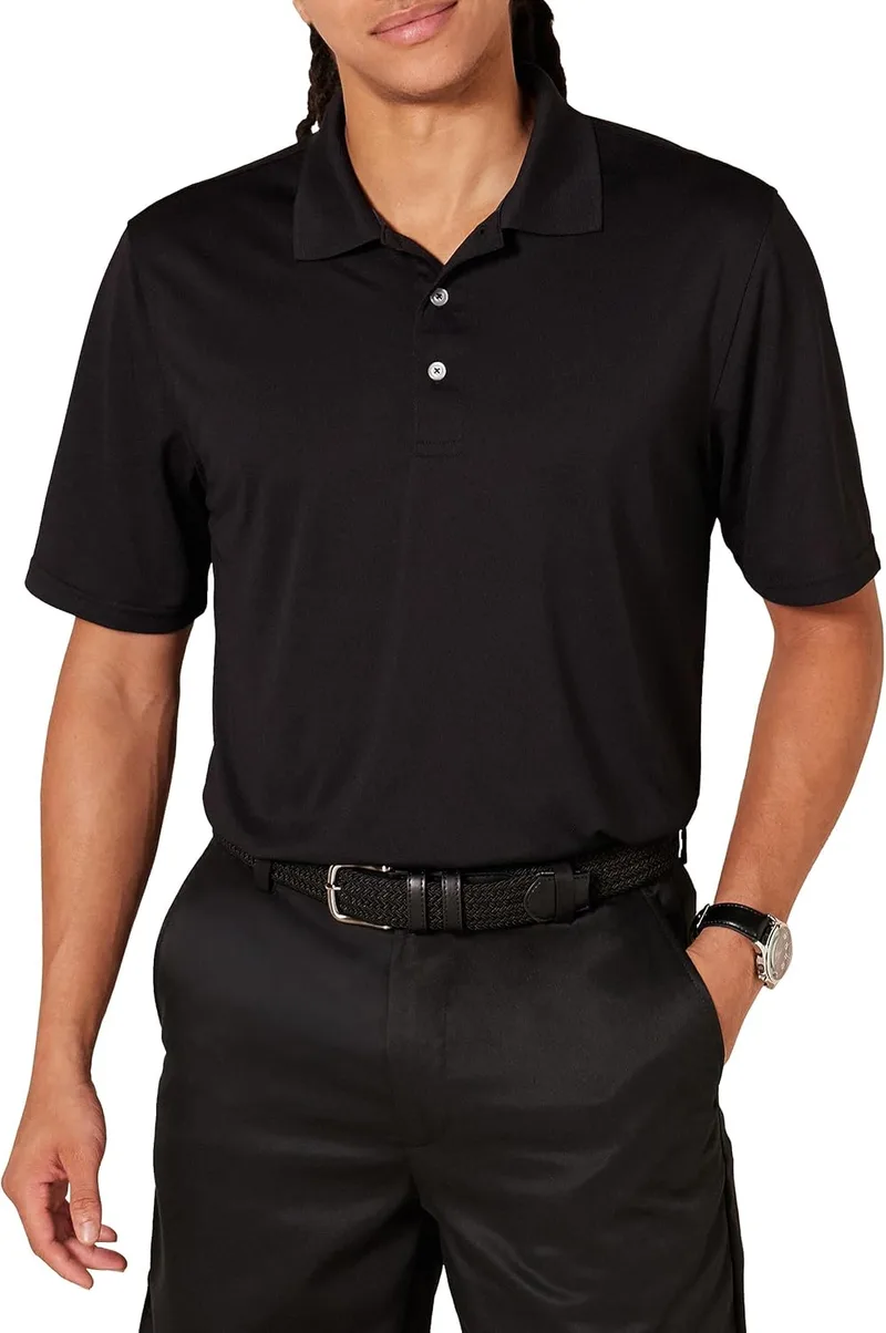 Amazon Essentials ▫️ Camisola pólo de golfe de manga curta para homem, que absorve a humidade e seca rapidamente,