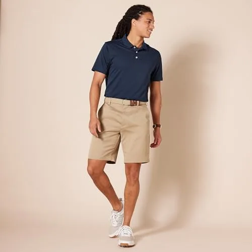 Amazon Essentials ▫️ Polo de golfe para homem, manga curta, corte justo, secagem rápida 5