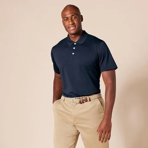 Amazon Essentials ▫️ Polo de golfe para homem, manga curta, corte justo, secagem rápida 6