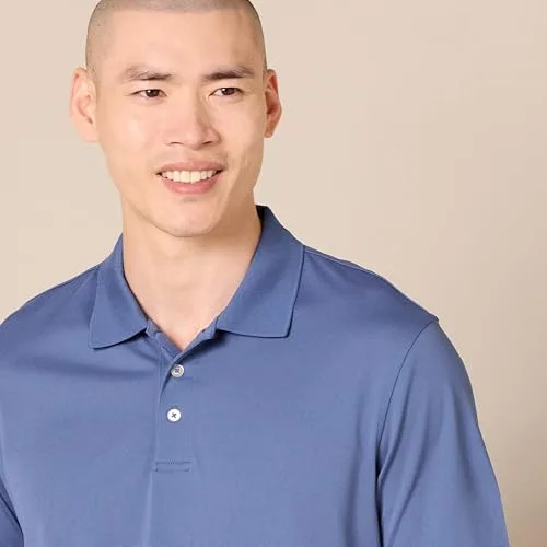 Amazon Essentials ▫️ Polo de golfe para homem, manga curta, corte justo, secagem rápida 4