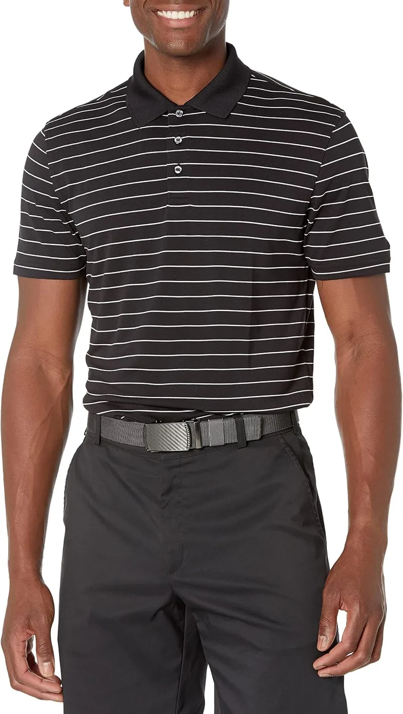 Amazon Essentials ▫️ Polo de golfe para homem, manga curta, corte justo, secagem rápida
