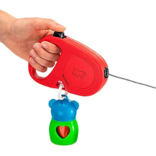 Ferplast ▫️ Trela retrátil para cães de tamanho médio Flippy One Cord S, corda extensível de 4,5 m, até 12 kg, vermelha 5