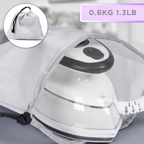 Duronic ▫️ Ferro de engomar de viagem SI3 WE Mini de 400 W com função de vapor, 110 V-230 V 5