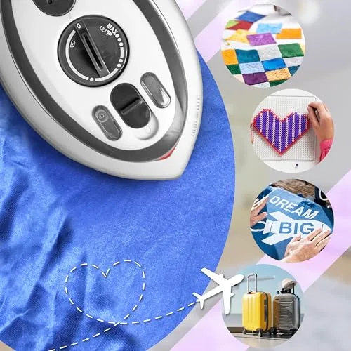 Duronic ▫️ Ferro de engomar de viagem SI3 WE Mini de 400 W com função de vapor, 110 V-230 V 6