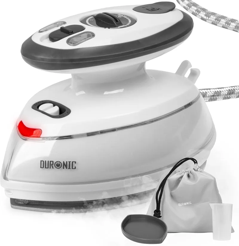 Duronic ▫️ Ferro de engomar de viagem SI3 WE Mini de 400 W com função de vapor, 110 V-230 V