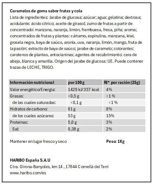 HARIBO ▫️ 0008009 Starmix, 1 kg 2