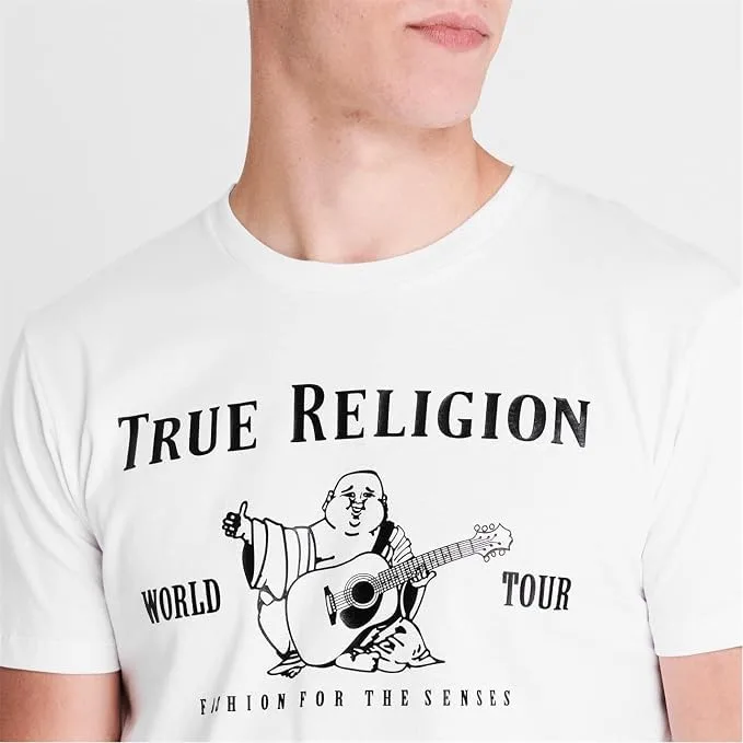 True Religion ▫️ Camisola de manga curta «Metallic Buddha» para homem (pacote de 1) 3