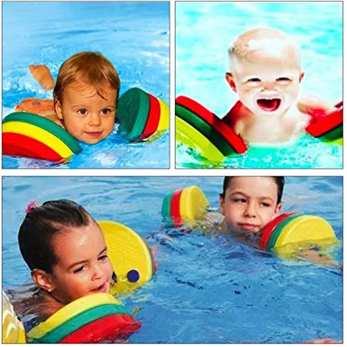 kaianda ▫️ Conjunto de 6 manguitos de natação para crianças, manguitos de piscina, feitos de espuma, discos flutuantes para piscina, adequados para ajudar as crianças a aprender a nadar 5