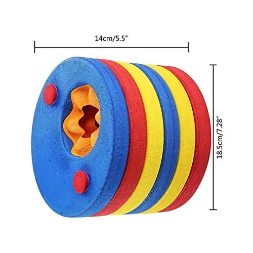 kaianda ▫️ Conjunto de 6 manguitos de natação para crianças, manguitos de piscina, feitos de espuma, discos flutuantes para piscina, adequados para ajudar as crianças a aprender a nadar 7