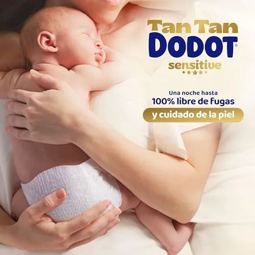 DODOT ▫️ Fraldas Sensitive para bebés, Tamanho 1 (2-5 kg), 224 fraldas + 1 embalagem de 40 toalhitas de oferta da Aqua Plastic Free, n.º 1 em proteção da pele embalagem mensal 3