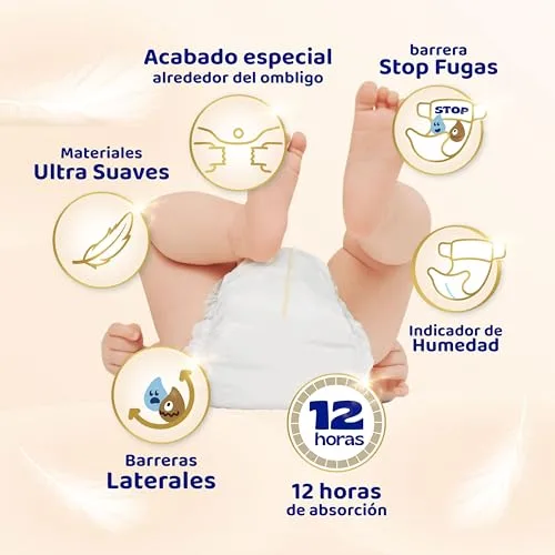DODOT ▫️ Fraldas Sensitive para bebés, Tamanho 1 (2-5 kg), 224 fraldas + 1 embalagem de 40 toalhitas de oferta da Aqua Plastic Free, n.º 1 em proteção da pele embalagem mensal 5