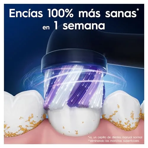 Oral-B ▫️ iO Radiant White - Cabeças de substituição originais, preto, embalagem de 4 unidades 3