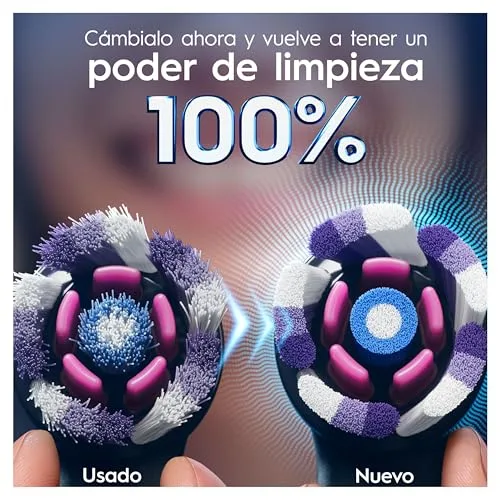 Oral-B ▫️ iO Radiant White - Cabeças de substituição originais, preto, embalagem de 4 unidades 4