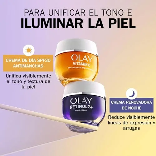 Olay ▫️ Vitamina C Creme Hidratante Facial de Dia FPS 30, com niacinamida, iluminador da pele: ação antimanchas escuras, uniformiza, hidratante, 50 ml 7