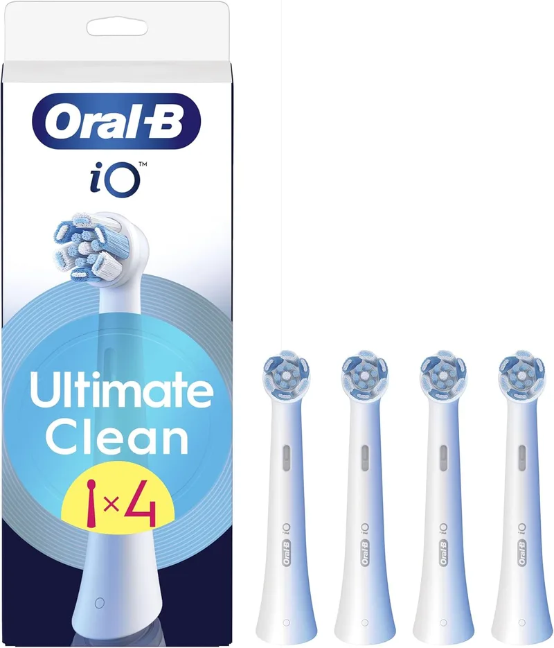 Oral-B ▫️ Recambios Originais iO Ultimate Clean, Brancos, Embalagem de 4