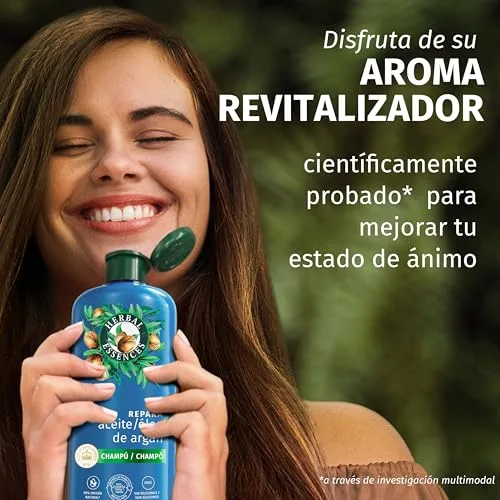 Herbal Essences ▫️ Argão - Champô Reparador, Cabelo Danificado, Sem Silicones, 350 ml 3