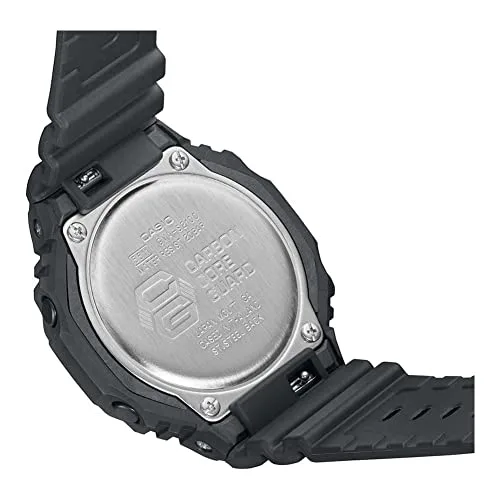 Casio ▫️ Relógio de quartzo unissexo, 46,00 mm, com mostrador analógico-digital preto e bracelete em resina preta GMA-S2100-1AER 7