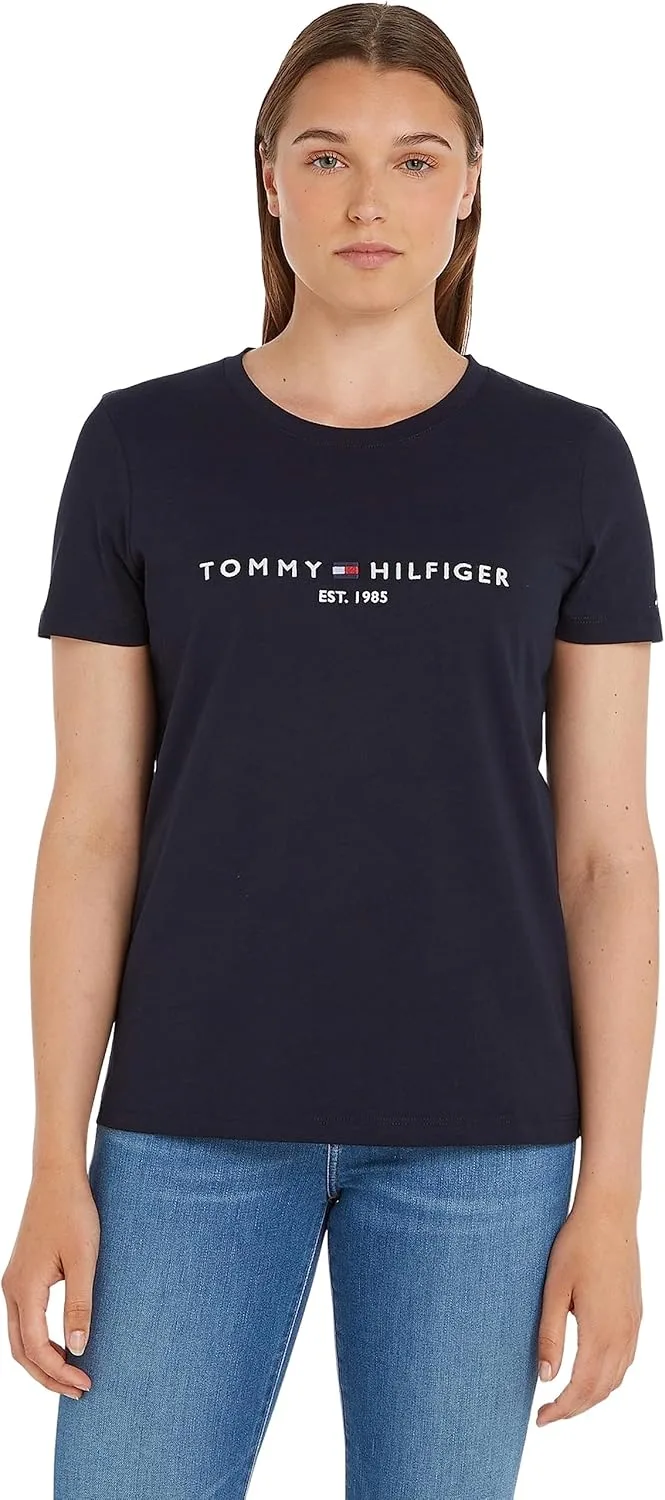 Tommy Hilfiger ▫️ T-Shirt de manga curta com gola redonda Women's Heritage