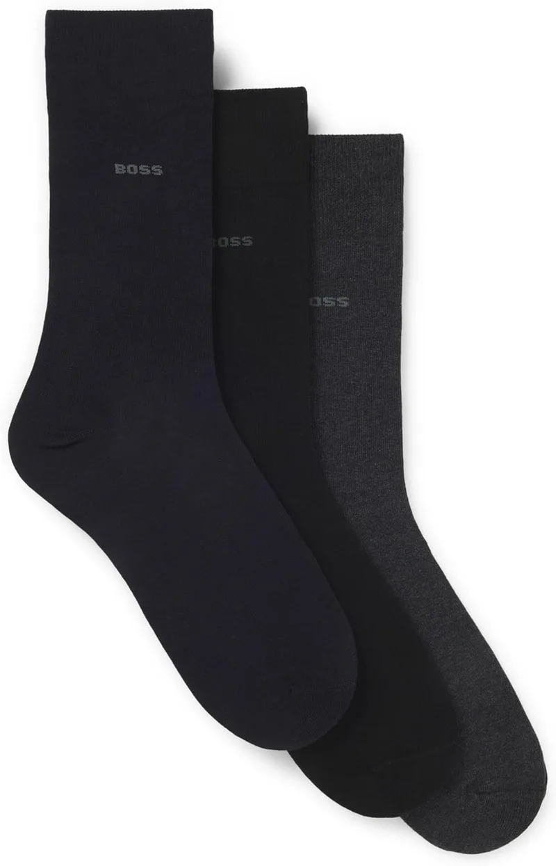 BOSS ▫️ 3p Rs Uni CC 10241905 01 Meias curtas para homem