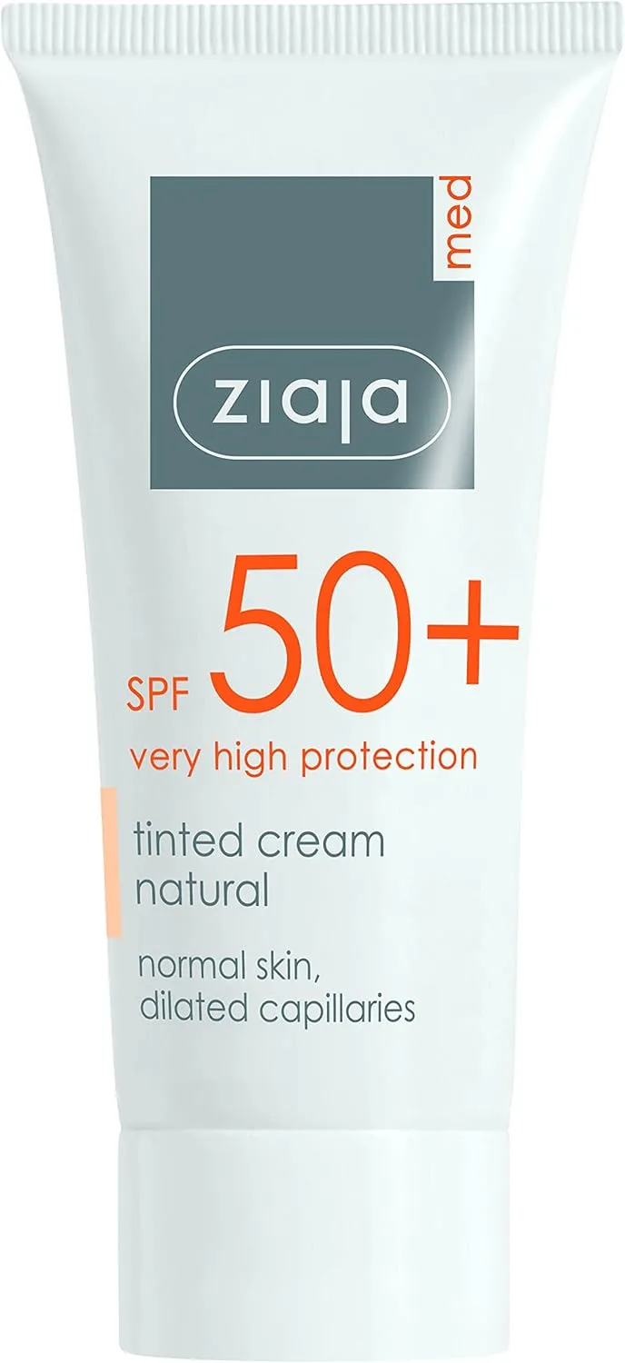 Ziaja ▫️ Med Creme Facial Protetor com Cor Natural FPS 50+ 50 ml