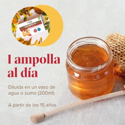 Arkopharma ▫️ Arkoreal Geleia Real, Energia, Ginseng, Própolis, Acerola – 20 ampolas 6