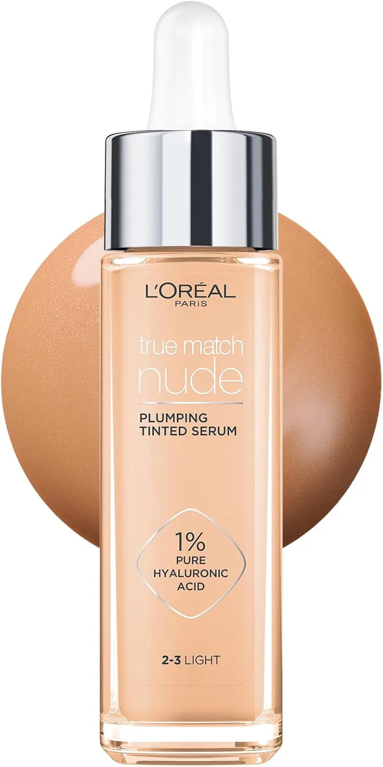 L'Oreal Paris ▫️ L’Oréal Paris Accord Parfait, Sérum com Cor e Efeito Preenchedor, com Ácido Hialurónico Puro a 1% e 7% de Glicerina, Acabamento Natural, Pele Mais Lisa e Luminosas, Accord Parfait Serum, Light (2-3)