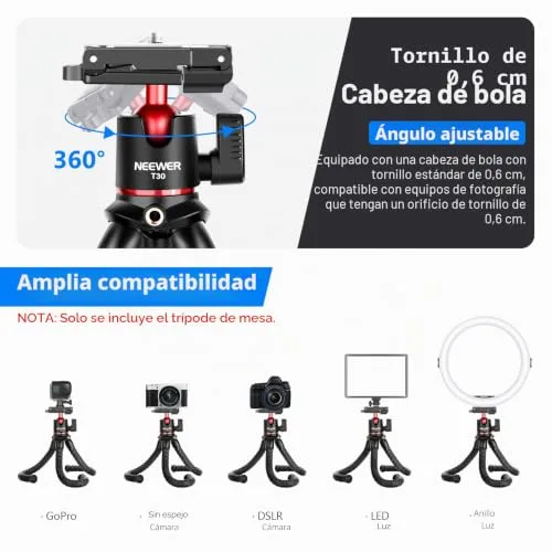 NEEWER ▫️ TP34 Tripé para Câmara com Controlo Remoto 2