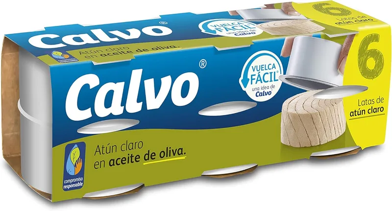 Calvo ▫️ Atum Light em Azeite Pack6 x 65g