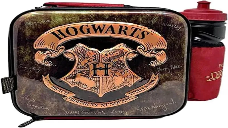 Harry Potter ▫️ Conjunto Premium de Hogwarts - Saco de almoço e garrafa de água da marca