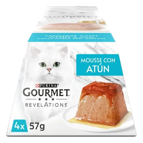 Gourmet ▫️ Revelations Mousse com Molho de Atum – comida húmida para gatos, 24x57 g 2