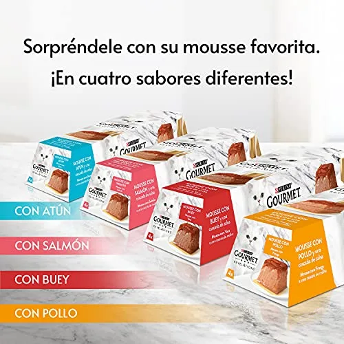 Gourmet ▫️ Revelations Mousse com Molho de Atum – comida húmida para gatos, 24x57 g 6