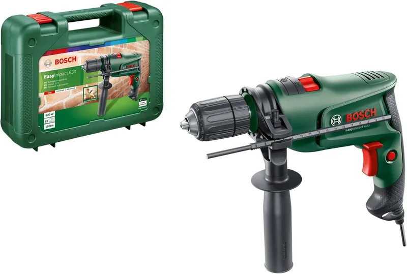 Bosch ▫️ Berbequim de percussão elétrico EasyImpact 630 (630 W, em mala de transporte)