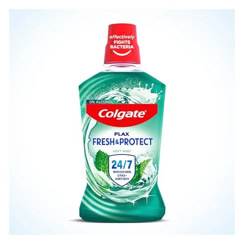 Colgate ▫️ Enxaguante bucal Plax Multiproteção, embalagem de 3 x 500 ml - Enxaguante bucal com flúor - Elimina a placa bacteriana e proporciona proteção durante 24 horas - Hálito fresco 2