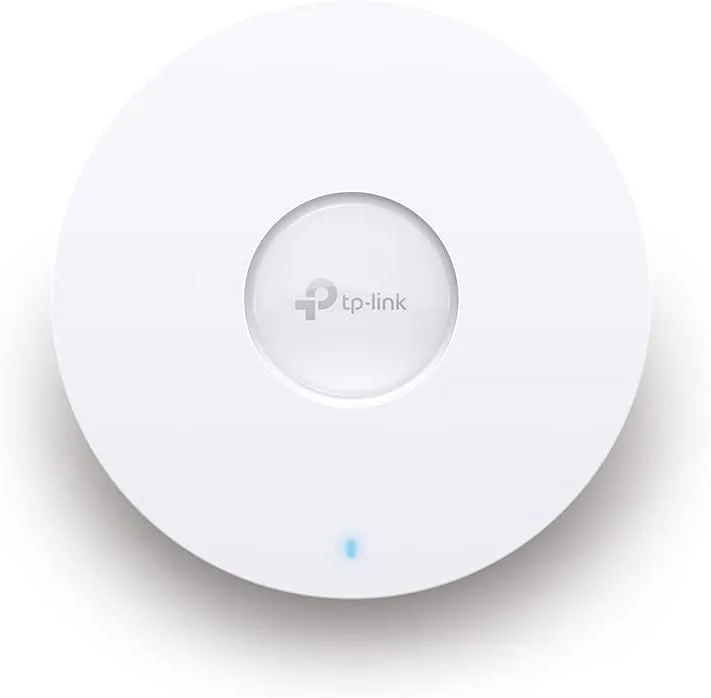 TP-Link ▫️ EAP610 Ponto de Acesso WiFi 6, Velocidade WiFi AX1800, Suporta Mesh, PoE, OFDMA, Roaming Contínuo, MU-MIMO. SDN incorporado, acesso à nuvem, aplicação Omada, branco