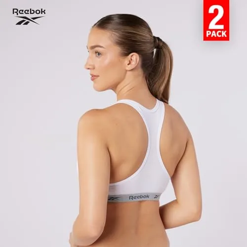 Reebok ▫️ Top Curto Frankie para Mulher, Conjunto de Sutiãs Desportivos com Costas em Forma de Nadadora 2