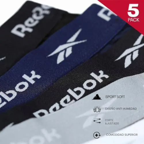 Reebok ▫️ Fato de banho Boyes para homem (pacote de 5) 5