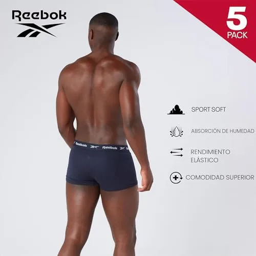 Reebok ▫️ Fato de banho Boyes para homem (pacote de 5) 6