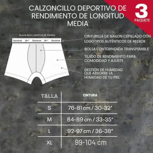 Reebok ▫️ Ainslie, Mala Desportiva para Homem, (Conjunto de 3) 7