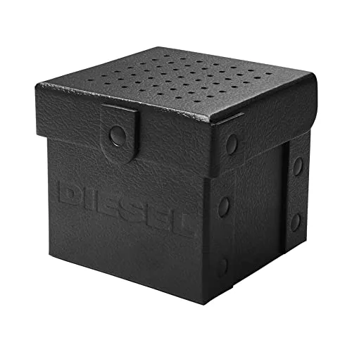 Diesel ▫️ Relógio da série Master Chief para homem, movimento com três ponteiros e data, com bracelete em aço inoxidável ou pele 4