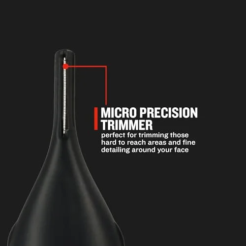 Remington ▫️ Kit de detalhe T-Series para corte de pêlos do nariz e das orelhas, aparador de pêlos do nariz, das orelhas, das sobrancelhas e da barba, aparador vertical e rotativo, 2 pentes, lâmina de precisão e pente ajustável - NE7000 5